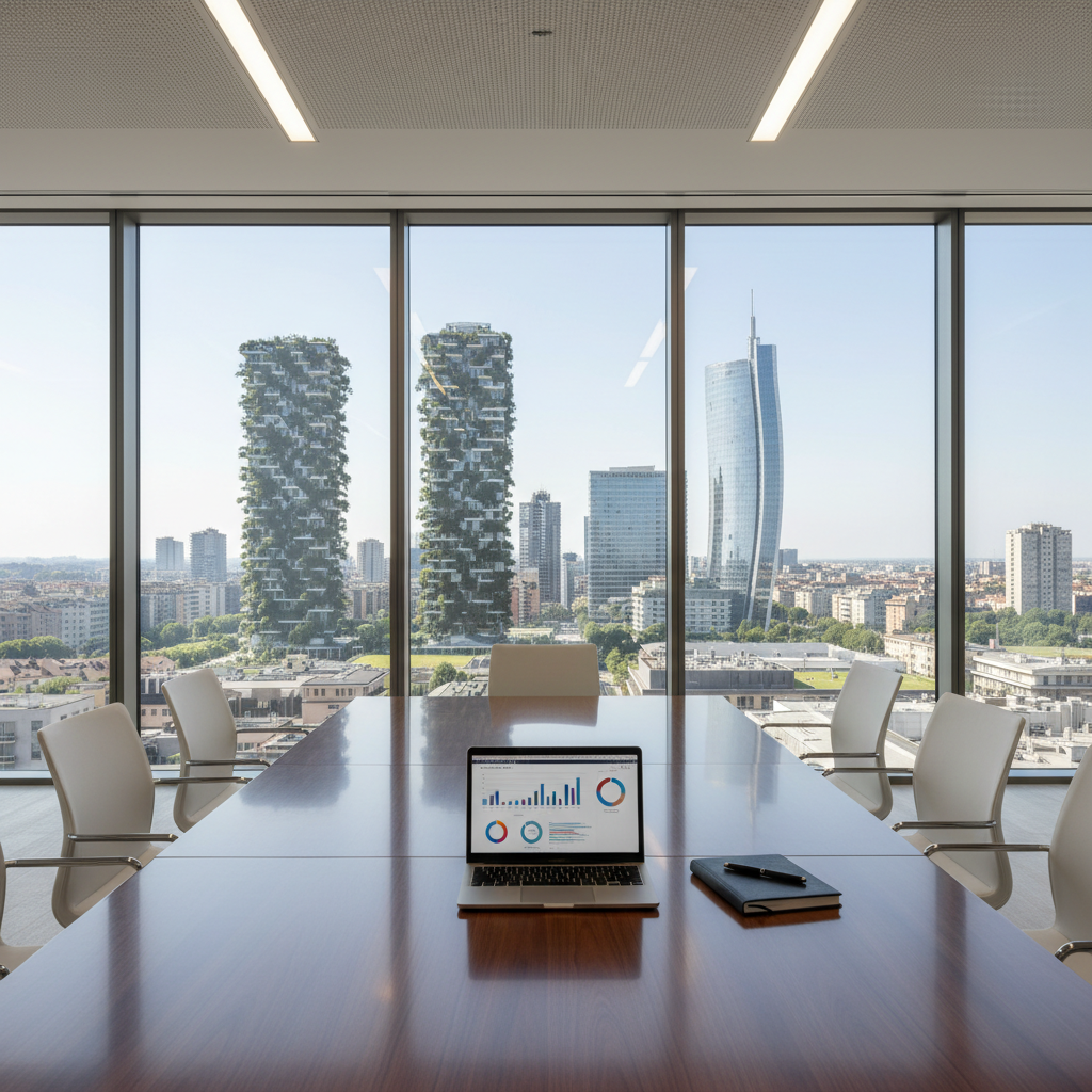 Contemporary Marketing Strategy in Milan editorial image