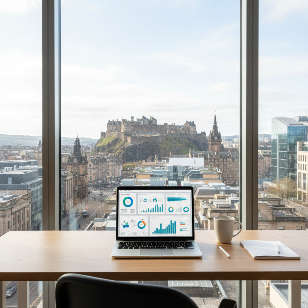 Social Media Management Edinburgh: A Strategic Business Guide editorial image
